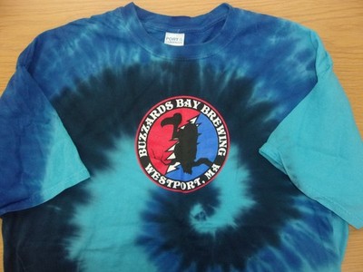 Buzzards Bay Brewing Company Beer Westport Mass Tie Dye T-Shirt Mens XL ~NEW~