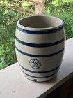 Antique Blue Star number 3 Gallon Stoneware Crock Water Cooler — photo 1