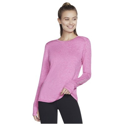 Skechers Damen GO DRI Swift Langarmshirt Fitnessstudio Training feuchtigkeitsableitend