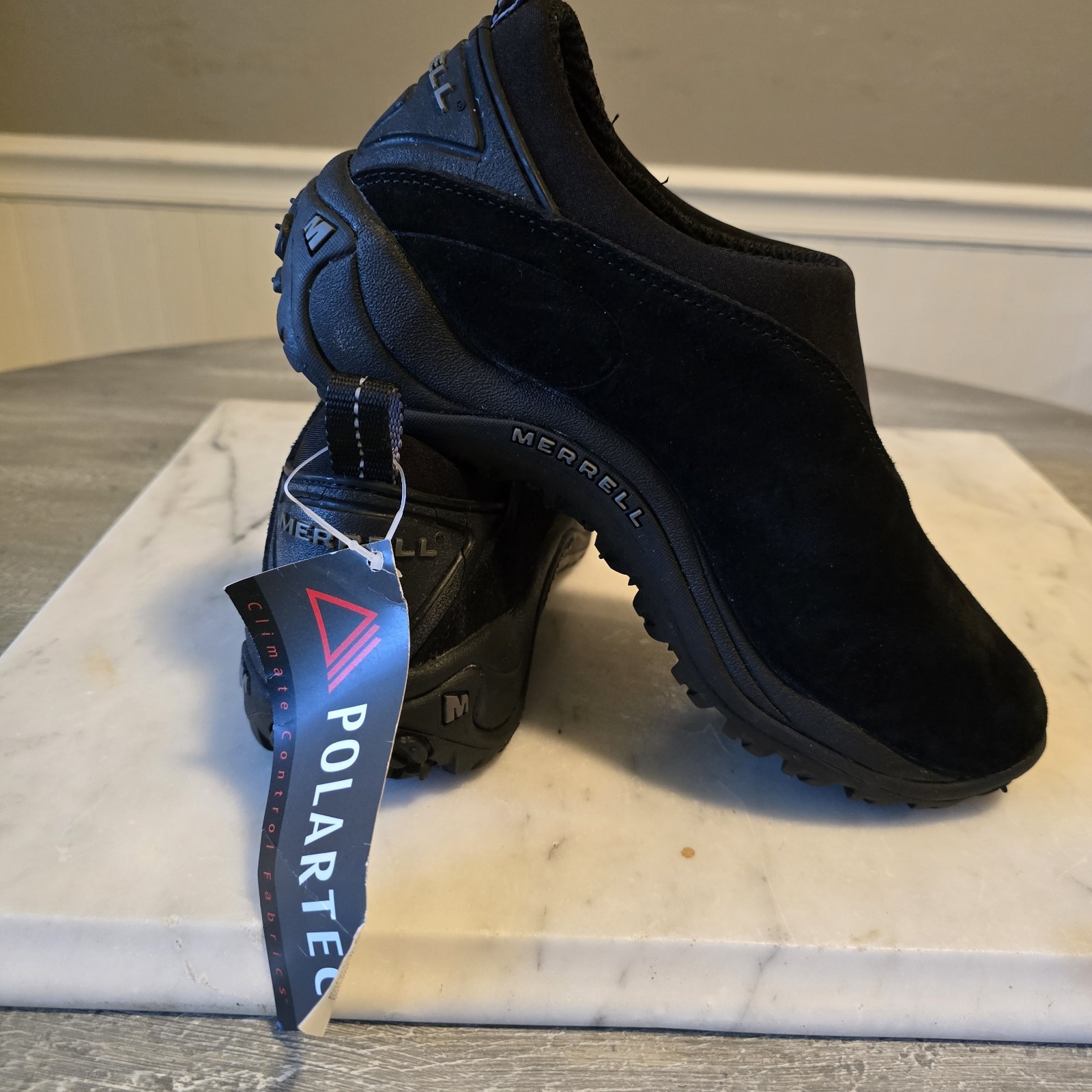 Merrell Scarpe Donna 7 Orbit Moc Sneakers Escursionismo Nero Scamosciato Punta Tonda Comfort