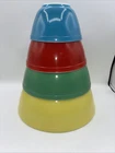 VTG Pyrex Primary Colors Nesting Mixing Bowls Set Of 4 - 401, 402, 403, 404