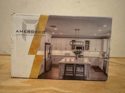 Amerdeco 10 Pack Dark Champagne Bronze Cabinet Pulls 3 Inch Hole Centers, 4 Inch
