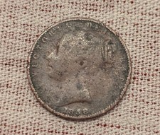 1858 Britain One Farthing Copper Coin. Queen Victoria. AG3 Condition