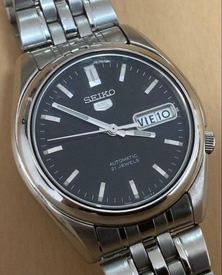 SEIKO 5 Automatic Watch 7S26-01V0 21 Jewels Working Condition Overseas Model