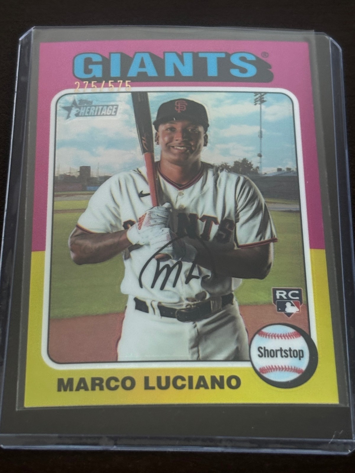 2024 Topps Heritage - Marco Luciano #391 Chrome Refractor /575 (RC)