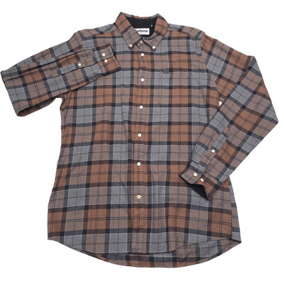 $110 Barbour Cedarwood Plaid Rasay Tailored Flannel Shirt Mens Size Small