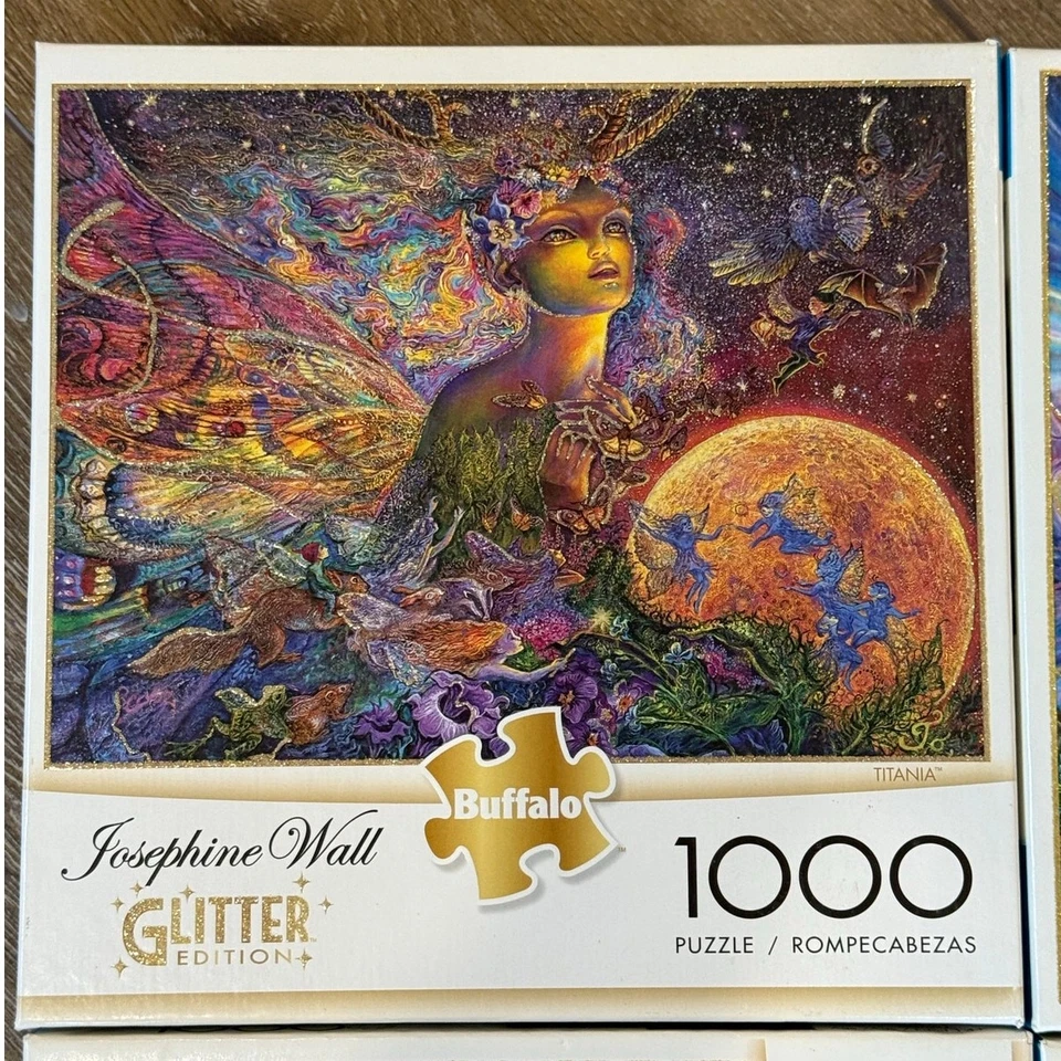 Josephine Wall 1000 Piece 6 Jigsaw Puzzles Titania Gaia Fairy Fantasy Unicorn - Image 3 of 4
