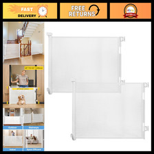 2-Pack Retractable Safety Gate for Stairs - 33 Height, Expands 55 - Baby Pet