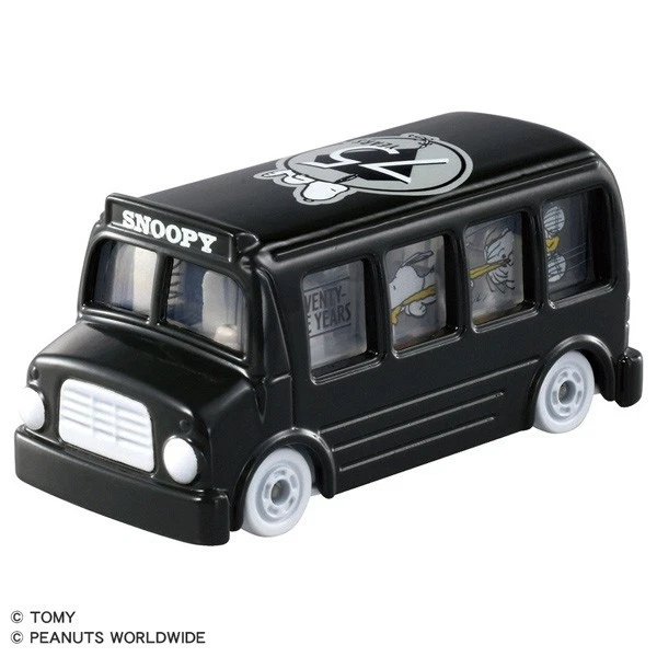 Takara Tomy / Dream Tomica 75th Anniversary Peanuts Gang Snoopy Bus Black - Image 2 of 2