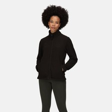 Regatta black women's lightweight layering full-zip micro fleece TRF565