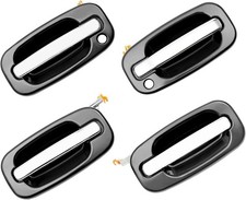 Exterior Door Handle Set 4PCS , Compatible with 1999-2007 Chevy Silverado