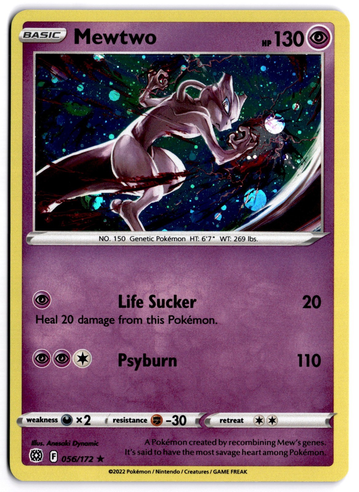 Mewtwo - (Cosmos Holo) 056/172 Promo Holo - Miscellaneous Cards & Products - NM