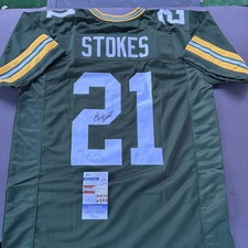Eric Stokes Autographed Signed XL Custom Packers Jersey-JSA ROOKIE AUTOGRAPH
