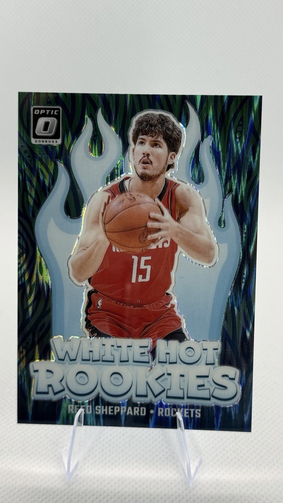 2024 Panini Donruss Optic Reed Sheppard White Hot Rookies Green Flash /199 RC