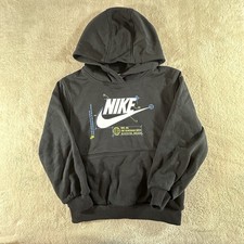 Nike Kids Futura Hoodie-Black- 6-7 yrs- 0018