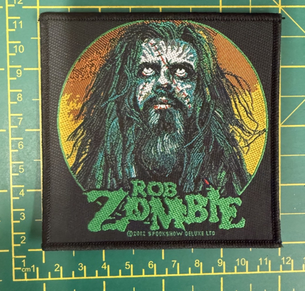 Rob Zombie Zombie Face Woven Sew On Patch Officially Licensed