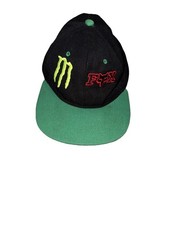 Fox Racing Monster snapback baseball hat cap One Size Green Black Mens
