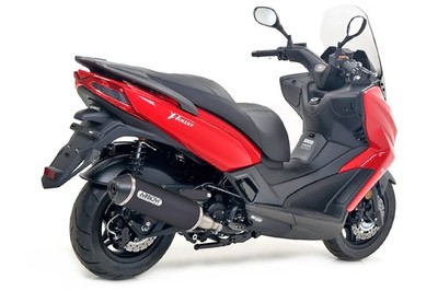 ARROW Auspuff DARK URBAN für Kymco X-Town 300 2016-, Aluminium schwarz (Nur mit