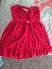 Hot Red Cutout Mini Dress ✨