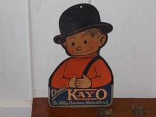 Vintage Drink Kayo The Milky Chocolate Malted Drink Cardboard Store Hanger