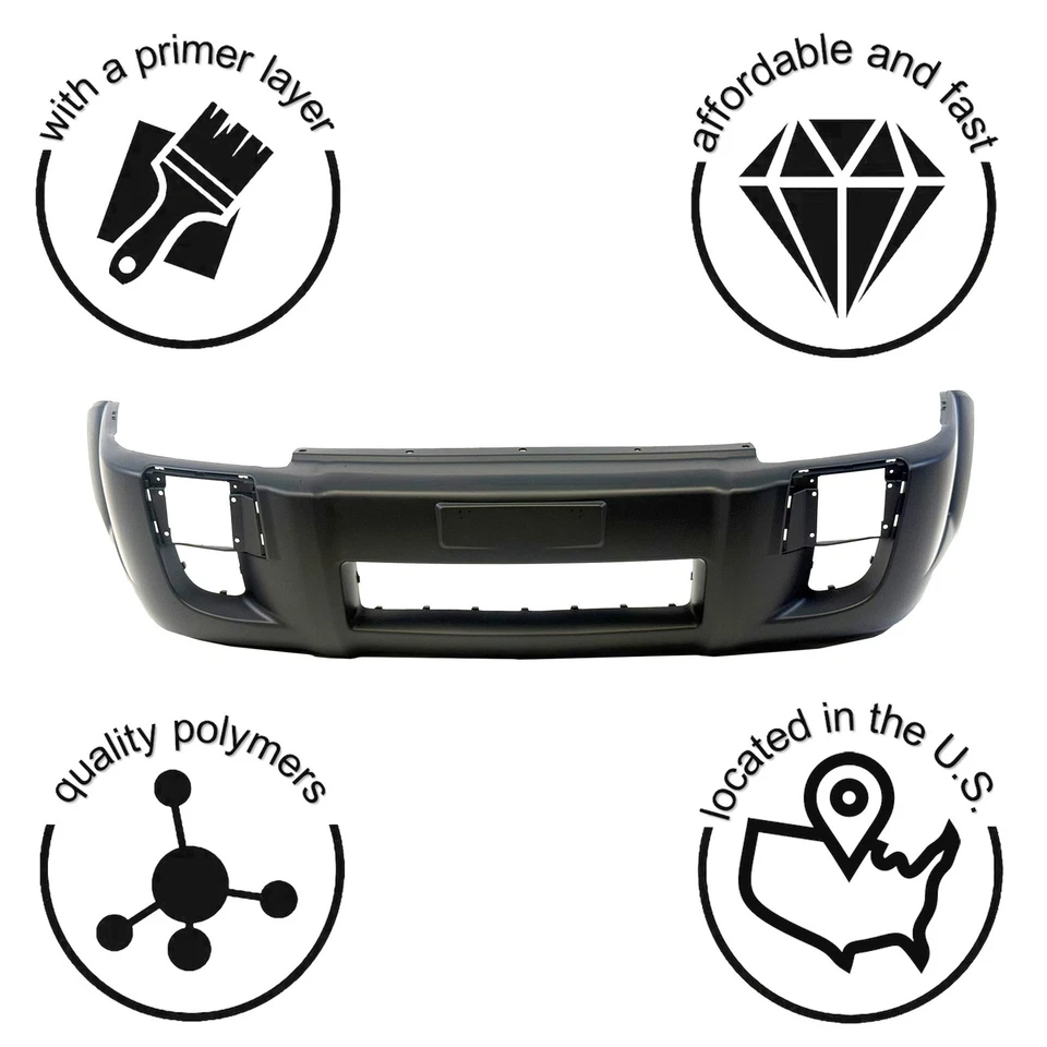 Cubierta de parachoques para Hyundai Tucson GL GLS LX 2005-2009 niebla/agujeros laterales delanteros Foto 3 de 4