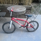 Haro BMX Bike 20in Red White Black 1 Speed U Brake Adjustable Seat Knobby