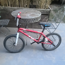 Haro BMX Bike 20in Red/White/Black 1-Speed U-Brake Adjustable Seat Knobby
