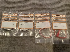 Lot of 4: ITT POMONA ELECTRONICS  3780-12-0 & 3780-12-2 Mini Grabber Patch Cords