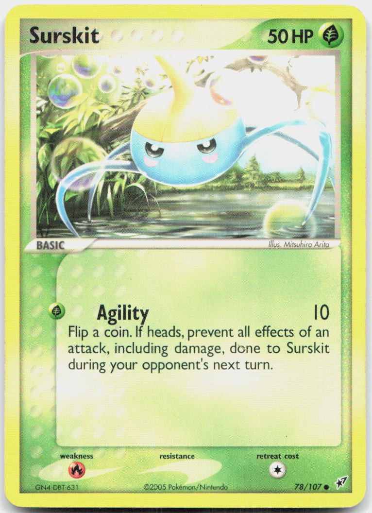 Surskit 78/107 Common Deoxys Pokemon MP
