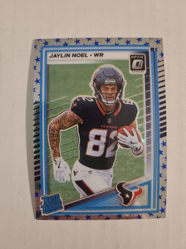 2025 Donruss Optic Jaylin Noel Rated Rookie Blue Stars Prizm #241 - Texans