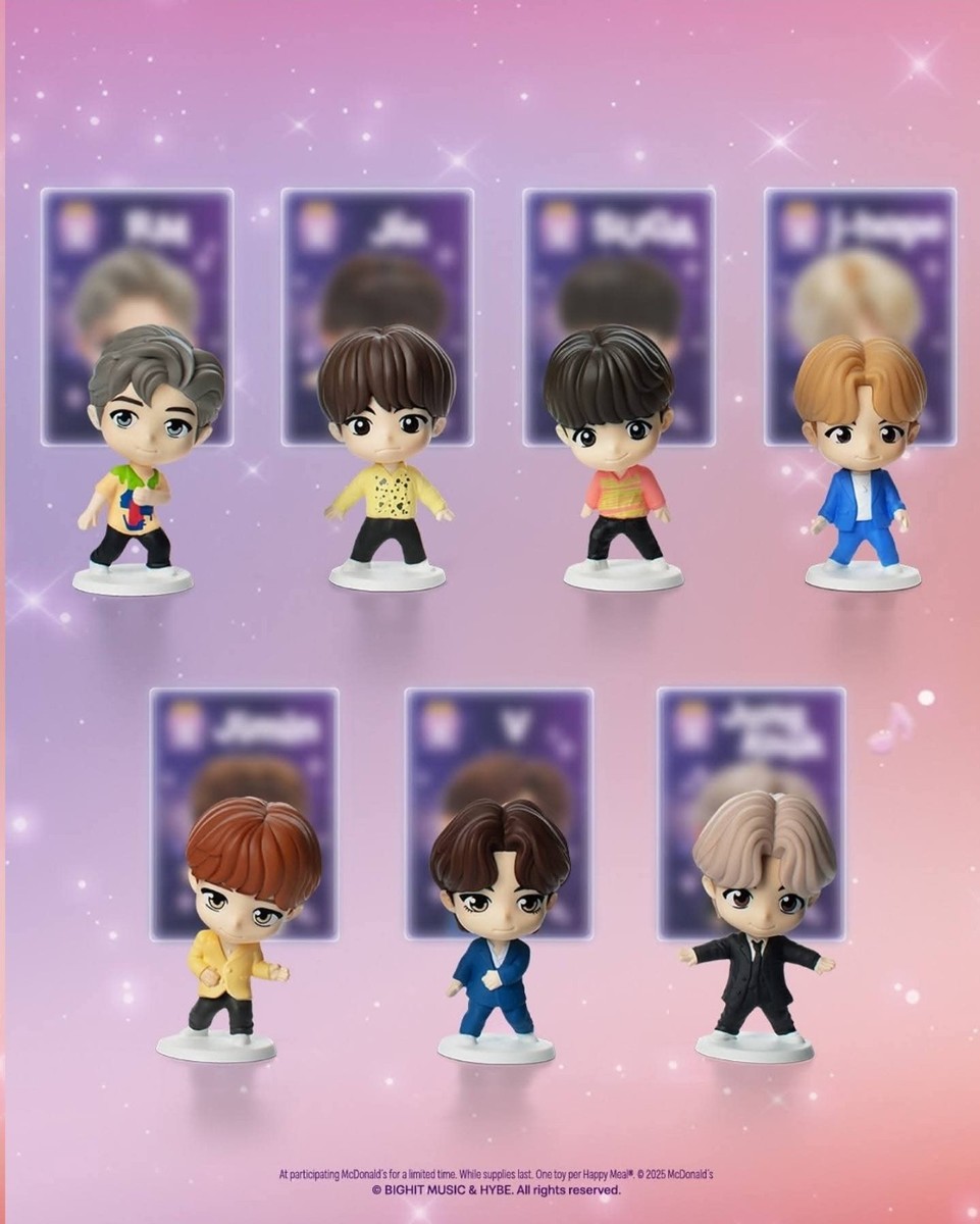 TINY TAN x BTS ENCORE 2025 McDonald's TINY TAN x BTS Set of 7 (8