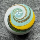 Handmade Marble Gold Lutz ( Corkscrew - Spiral ) 1 Inch +-  (S14) — photo 2