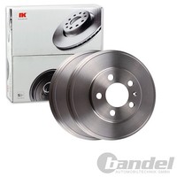 2X NK Ø 228Mm Bremstrommeln Hinten Passend FüR Seat Toledo Skoda Rapid | 254304