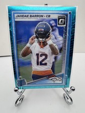 2025 Panini Donruss Optic - Rated Rookie Jahdae Barron #207 Teal Velocity Prizm