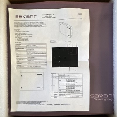 Savant SKL-4000 Smart Lighting Control Link Wi-Fi Compatible w/ Savant