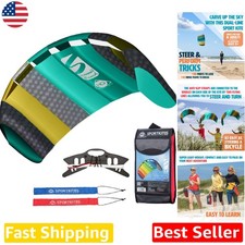 Beginner Friendly Aqua Symphony Beach III 1.3 Sport Kite 51" Ripstop Polyester