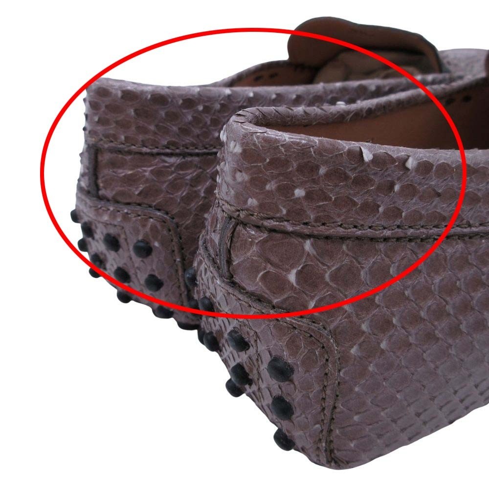 TOD S Python Gommini Driving Shoes Coin Loafers P… - image 12