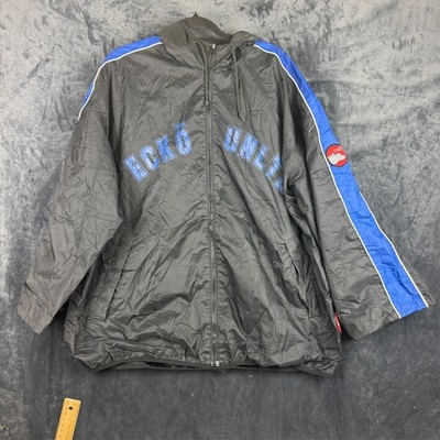 Vintage Y2K ECKO UNLTD 72 Mens Black Windbreaker Hoodie Zip Jacket - Size XL
