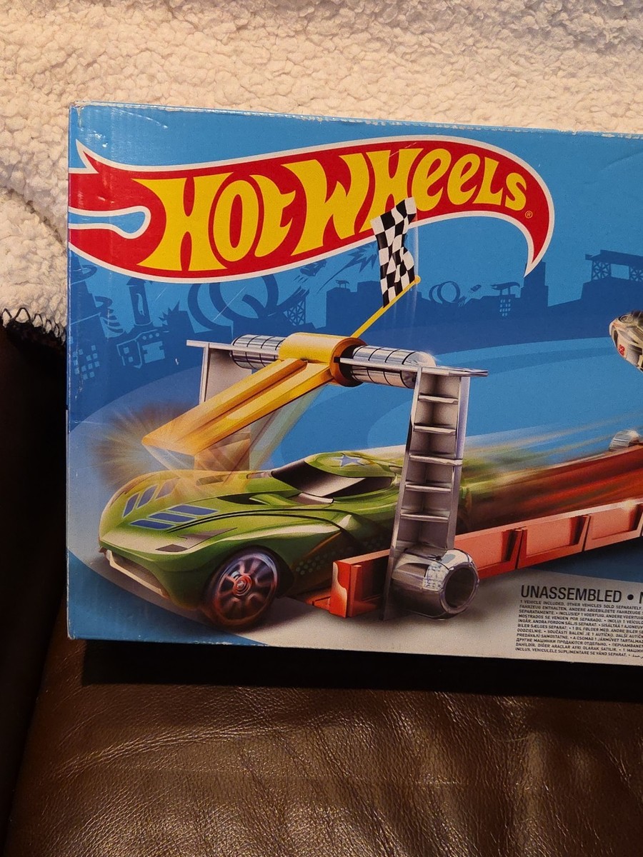 Hot Wheels Retro Race Track Set 4 Lane Raceway Elimination Vehicle