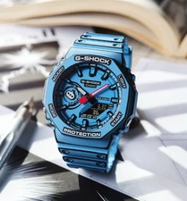 Casio G-SHOCK MANGA THEME GA-2100MNG-2AJR Men's Watch Octagon Blue NEW