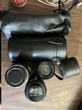 Lot of 6, 35mm SLR Film Camera Lenses Vintage Untested