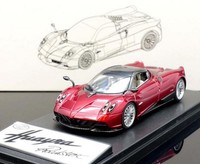 1:43 LCD Models Pagani Huayra Roadster Red LCD43003RE Modellbau