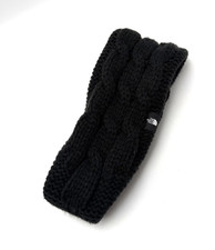 The North Face Headband Women  s Black Winter Cable Knit Faux Fur Lined Earband