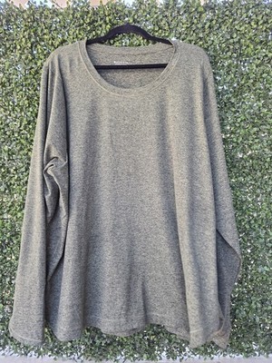 Athleta Move With Ease Plus 3X Elm Pullover Long Sleeve Top Thumb Holes Stretch