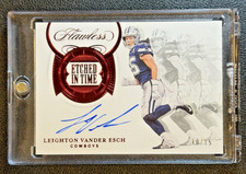 2020 Panini Flawless Leighton Vander Esch Etched in Time Ruby Auto /15 #ET-LVE
