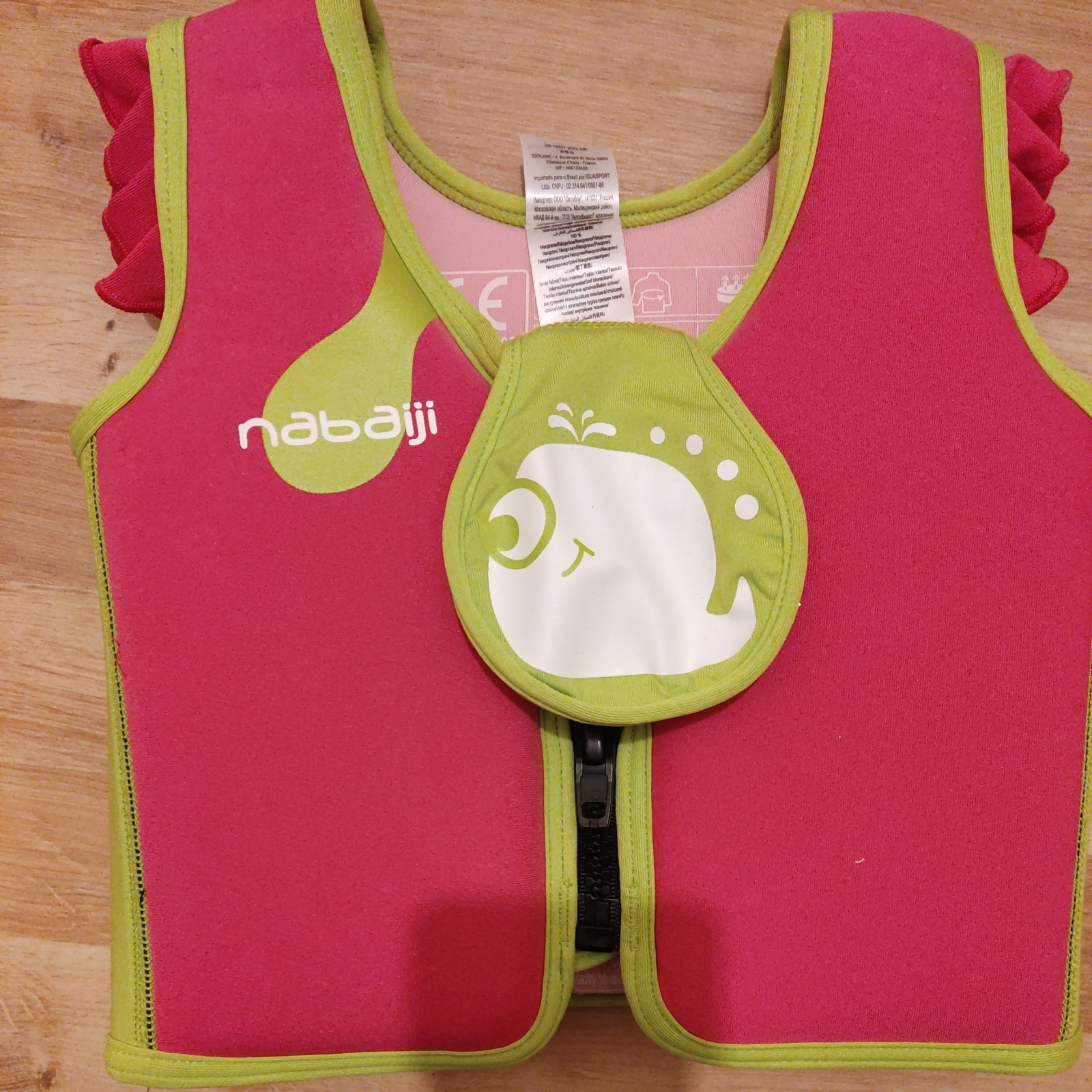 Chaleco de natación de espuma Decathlon Nabaiji chaqueta de natación ayuda a la flotabilidad 3-6 años / 18-30 kg