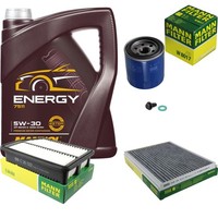 Mann Inspektionspaket Filterset 5L Mannol Energy 5W-30 FüR Hyundai I30 Coupe