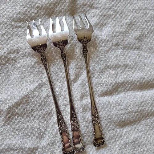 3 Gorham Buttercup Cocktail Forks
