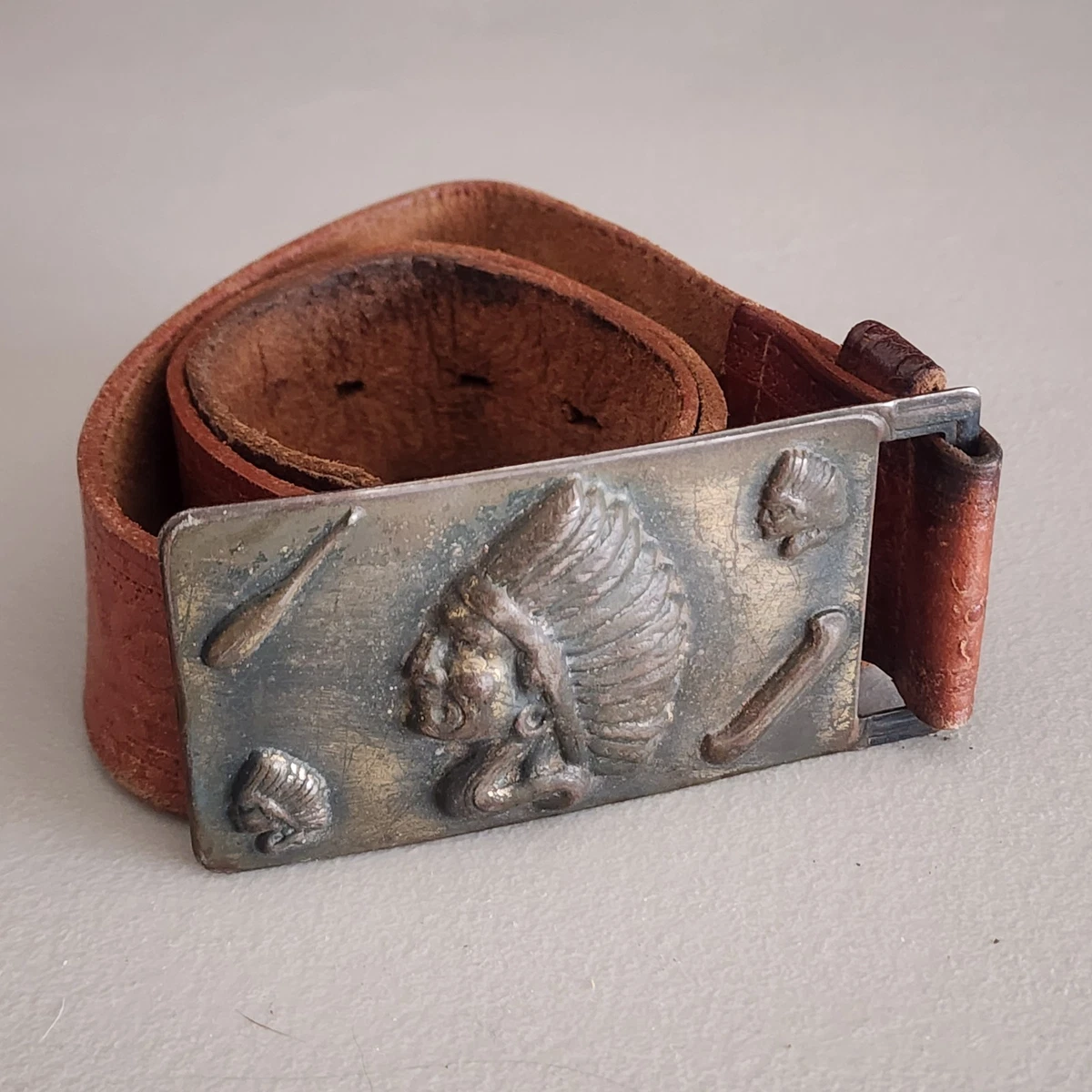 Native American  ベルトバックル Made in USA Indian Chief Belt Buckle Indiana Vintage Belt Buckles for sale | eBay