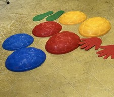 10PCS Stepping Stones for Kids Non-Slip Toddler Stepping Stones for Kids Aged 3